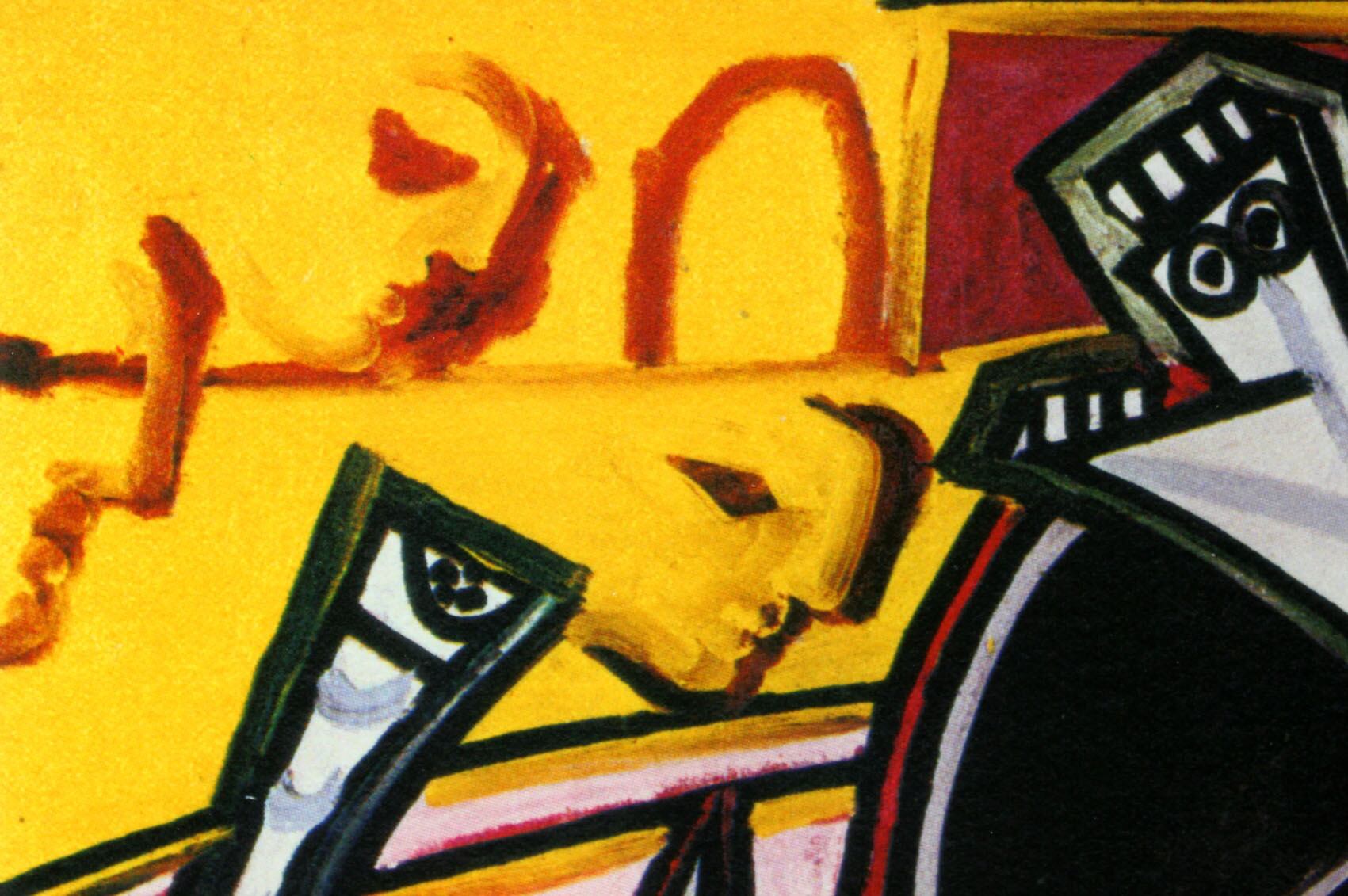 パブロ ピカソ「闘牛」額縁4色選択可能 作品証明書 展示用フック