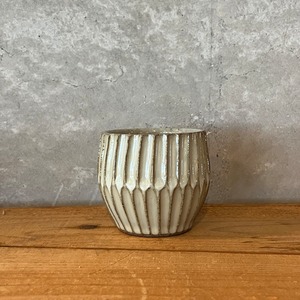 小代本谷ちひろ窯 フリーカップ 白小代