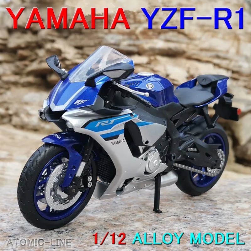 1/12 ヤマハ YZF-R1 ミニカー 全4色 バイク 合金モデル 模型 ジオラマ