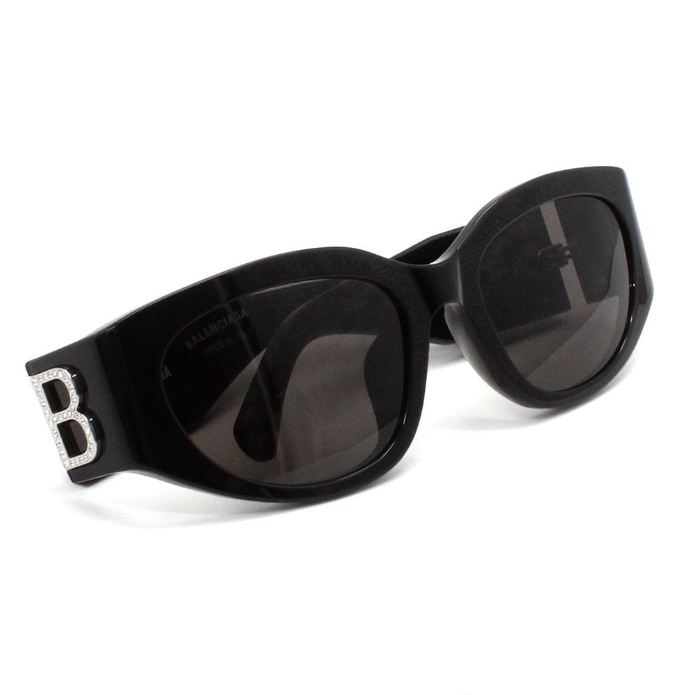 BALENCIAGA SUNGLASSES BB0324SK 014 GRAY BLACK バレンシアガ