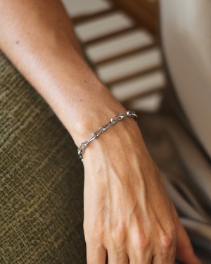316L hook bracelet［silver］#b120