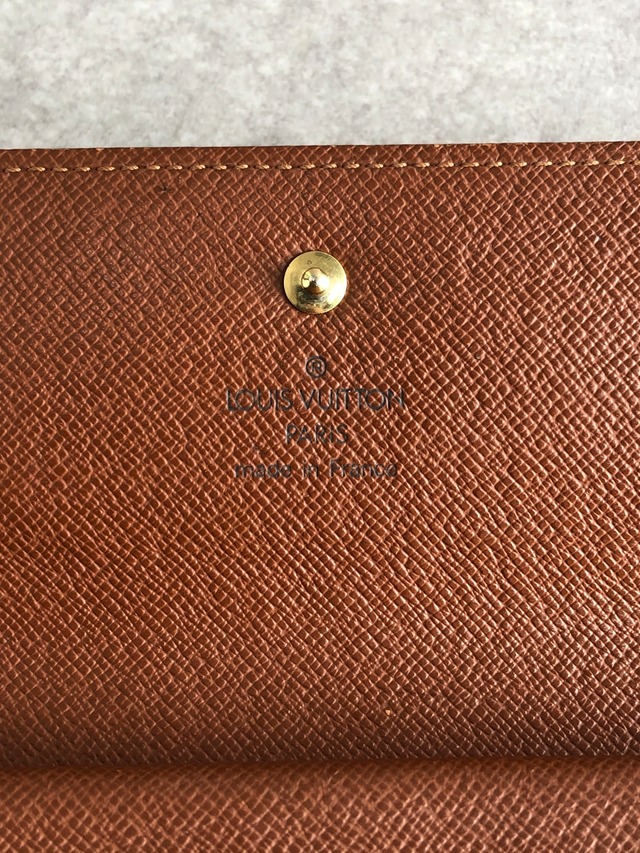 LOUIS VUITTON ルイヴィトン ポルトトレゾール インターナショナル モノグラム 財布 ブラウン PVC 長財布 M61215 vintage ヴィンテージ オールド nm2cm2