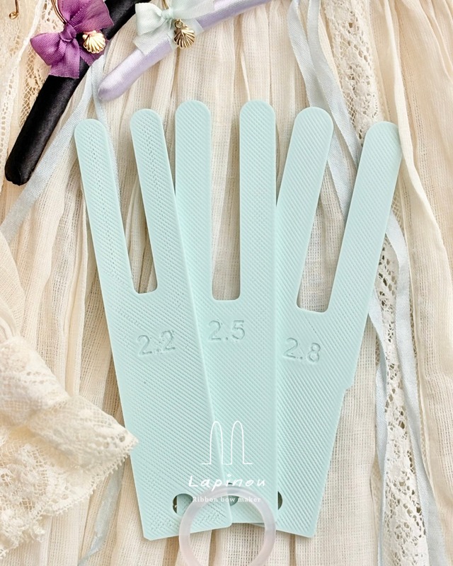 ミントL3本セット・リボン結び棒 Lapinou（ラピヌー)