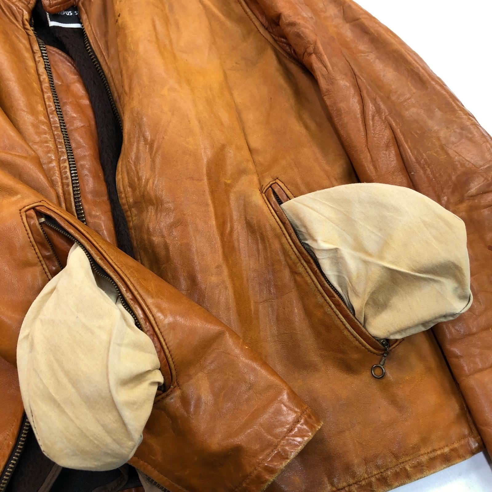 SAWYER'S CAMPUS SHOPS 70年代あたり THIS GENUINE LEATHER GARMENT