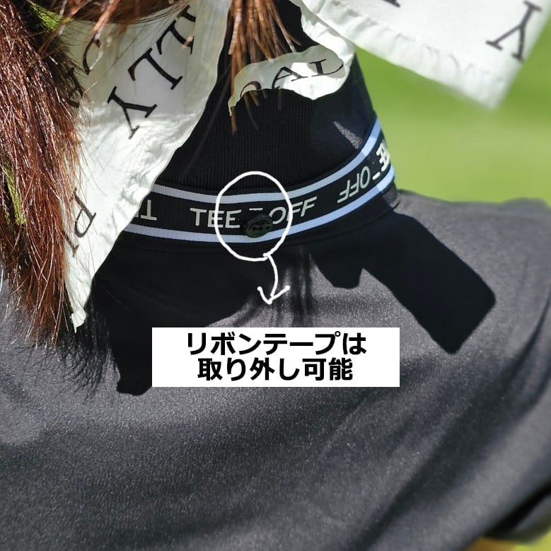 ☆Miho様着用☆リボンテープ付きパフスリーブポロシャツ | Festa Golf