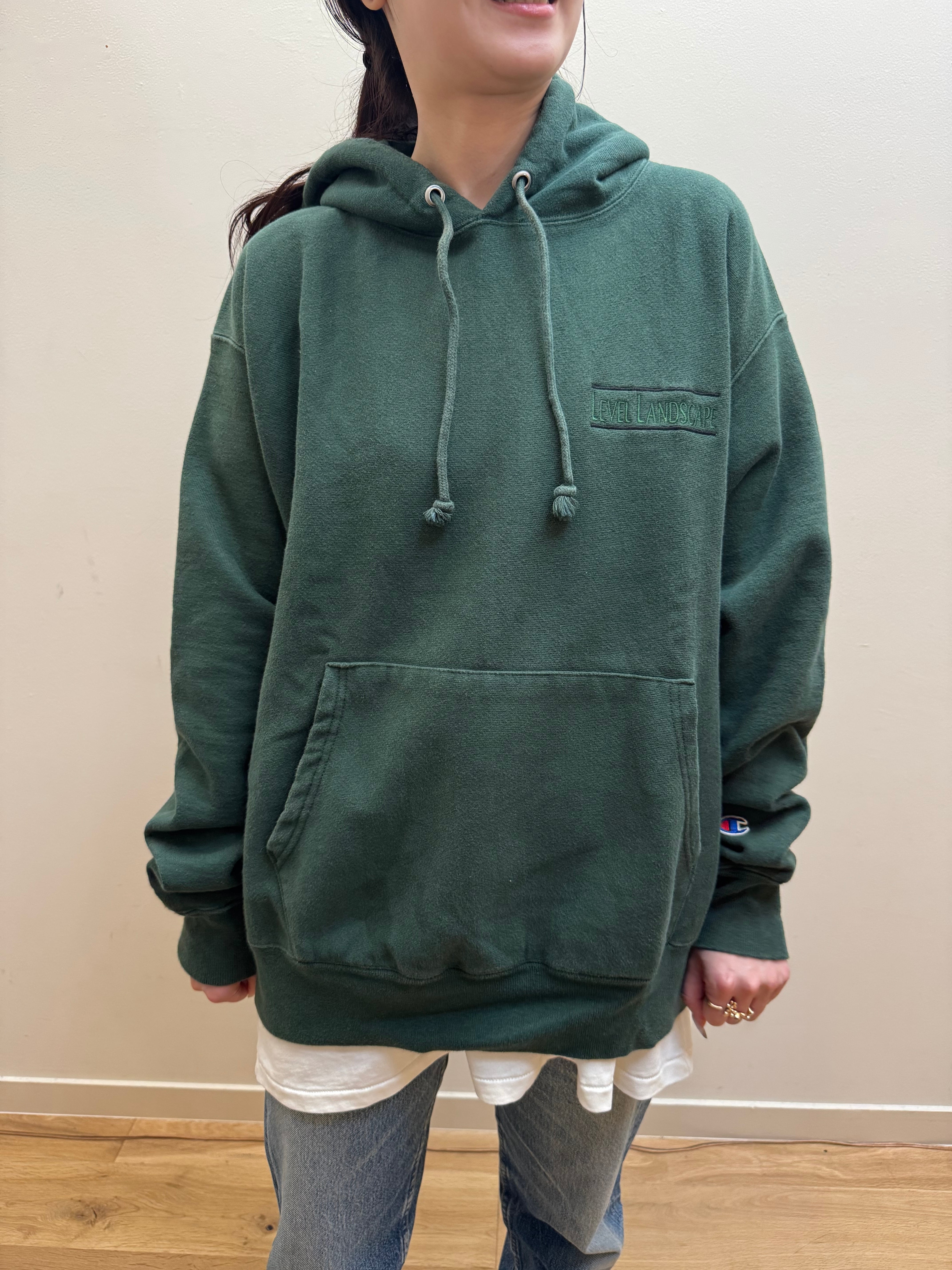 CU7-6 USED SWEAT "LEVEL"-GREEN-✳︎
