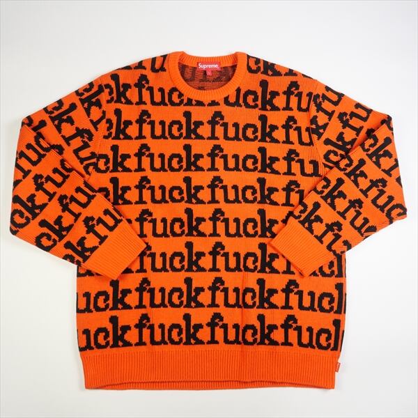 Size【L】 SUPREME シュプリーム 22SS Fuck Sweater セーター オレンジ ...