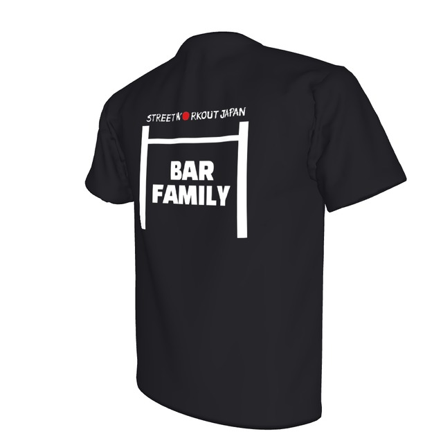 BAR FAMILY ドライTシャツ（黒）