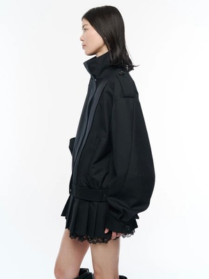 【26AW | WOMEN】POOLDE プールデ / ブルゾン / Kilt-Hem Zip Blouson  PLD-26AW-BL01
