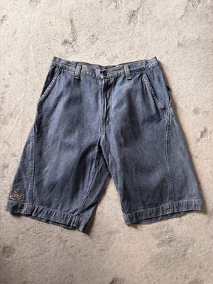 90～00s XLARGE/Denim Shorts/USA製/W32/デニムショ－ツ/刺繍ロゴ/ショ－トパンツ/インディゴ/エクストララージ