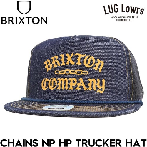 BRIXTON ブリクストン CHAINS NP HP TRUCKER HAT スナップバック メッシュキャップ 帽子 メンズ レディース DRKDN 26SP 日本代理店正規品