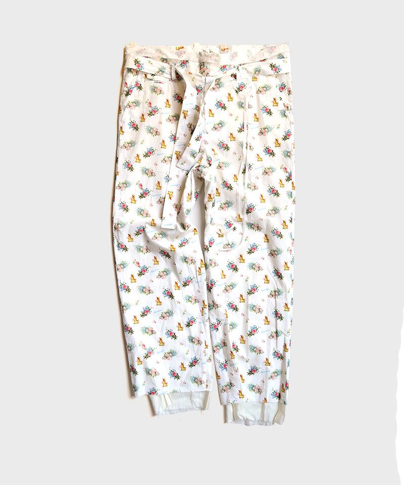 直販 Midorikawa 22SS パジャマパンツ コットンイージーパンツ 花柄