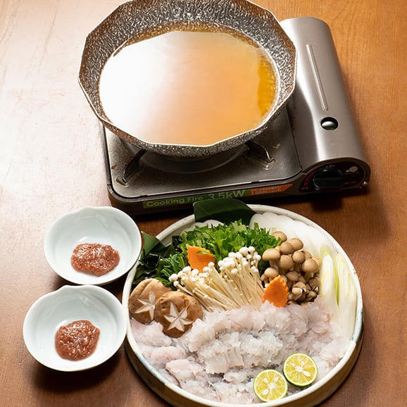 【通販用】<送料無料>鱧しゃぶセット4人前〈税込〉/期間限定/はも/特製出汁/プレゼント/敬老の日/ギフト/新鮮魚介