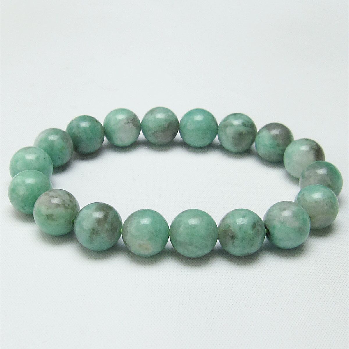 エメラルド ブレスレット 11mm Emerald Bracelet 緑玉 翠玉 一点物 111-22734