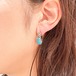Vintage 925 Silver Modernist Hoop Pirced Earring Made In Mexico