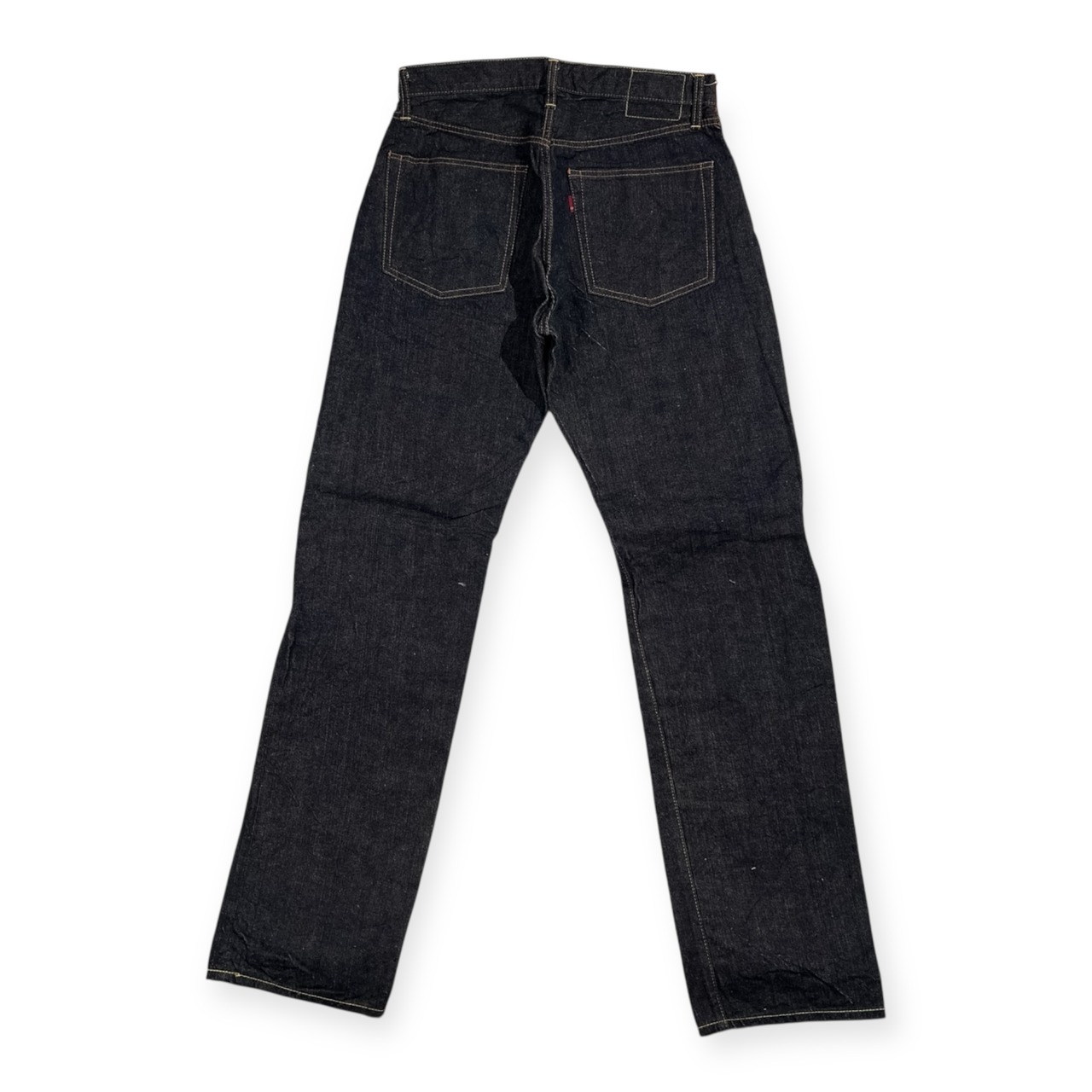 希少 タグ付き 未使用品 F.O.B FACTORY エフオービーファクトリー F096 セルビッチ デニム パンツ 66タイプ ジーンズ サイズ 34 /濃紺