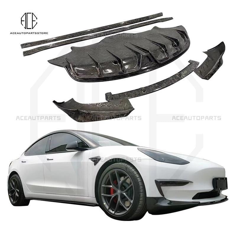 テスラモデルXに適合したドライカーボンファイバーリアトランクスポイラーウィングカーモディフィケーション2014-2021カートランクスポイラー新品 Dry テスラ モデル3 2023 2024 サイドスカート カーボンファイバー ボディ