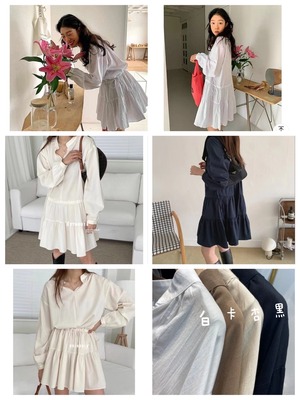 ブラウスティアードチュニック　AJ33167-6081