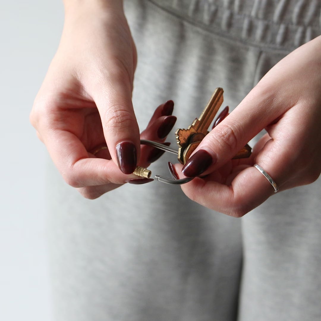 Titanium Screw Lock Keyring 