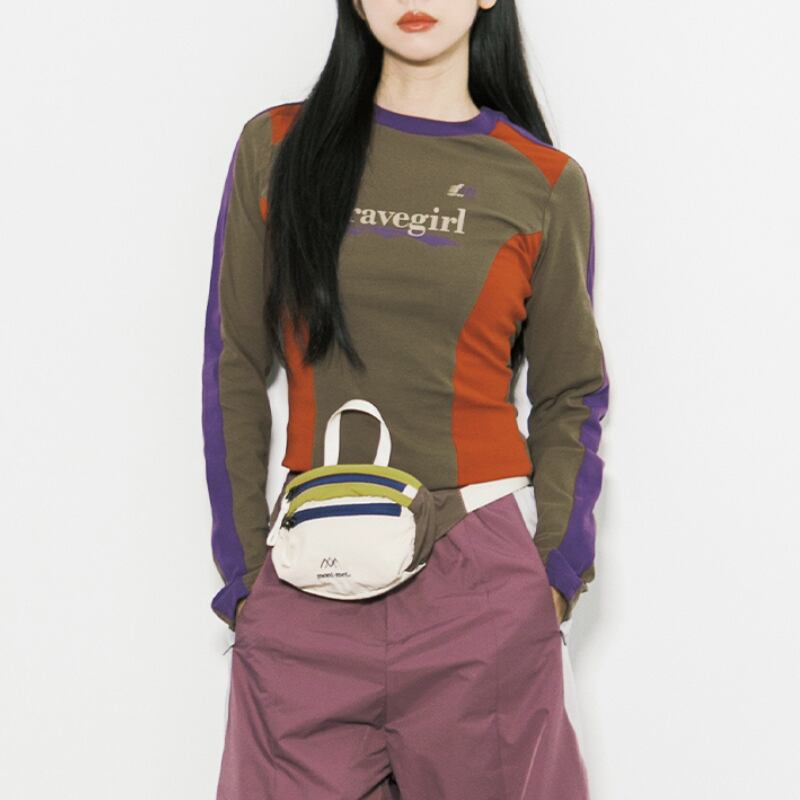 コントラストカラースポーツプルオーバー C00570