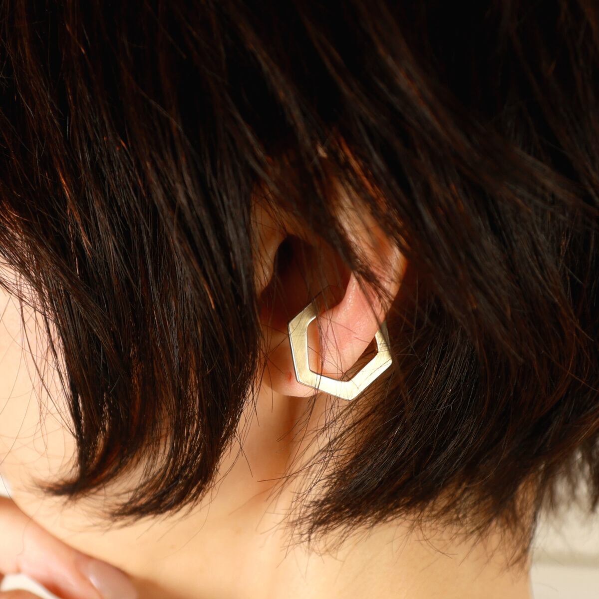 CO*STRRRING (コ*スターリング) ヘキサゴン イヤーカフ