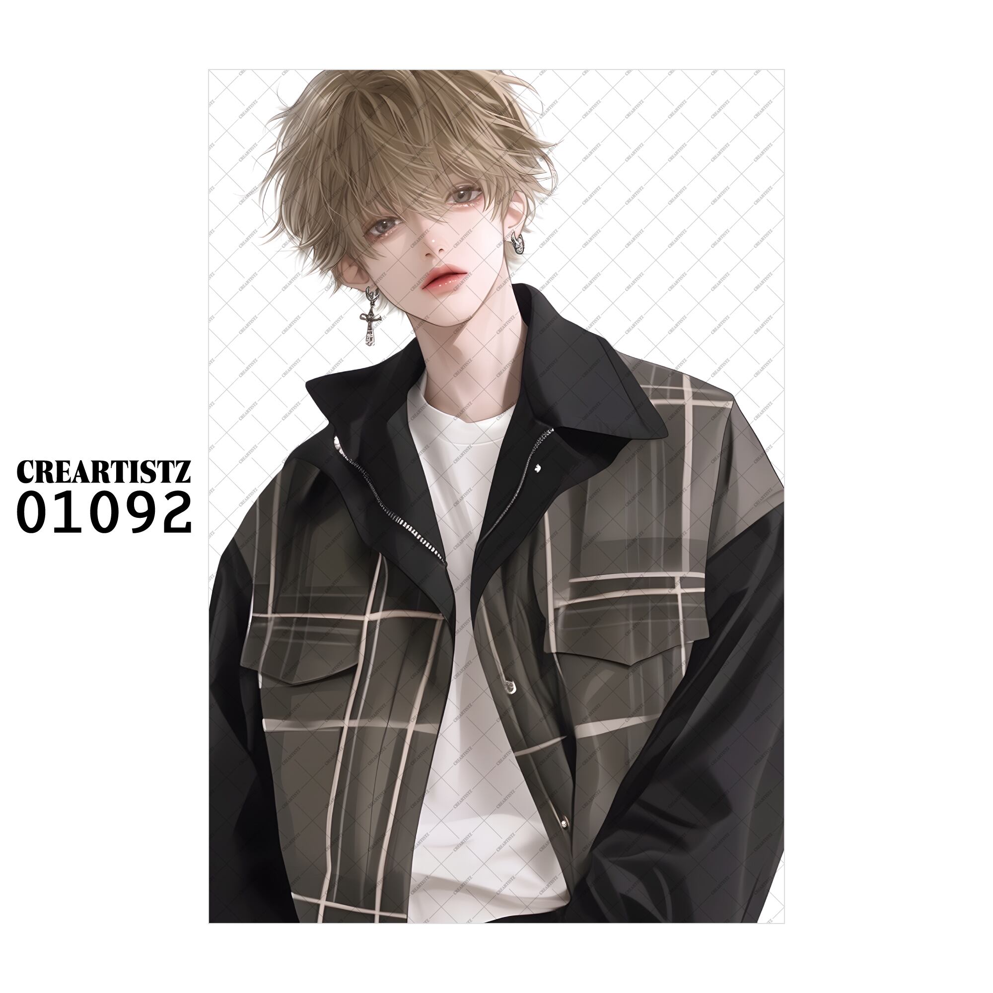 01092 ボーイ クール オリジナル ペーパー/ステッカー 4枚セット CREARTISTZ