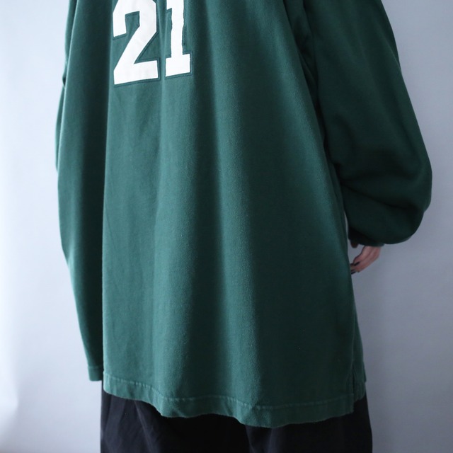 "NFL" green bay packers XXL over silhouette l/s tee