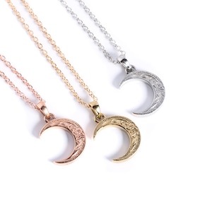 316L Hawaiian Crecent Moon Necklace