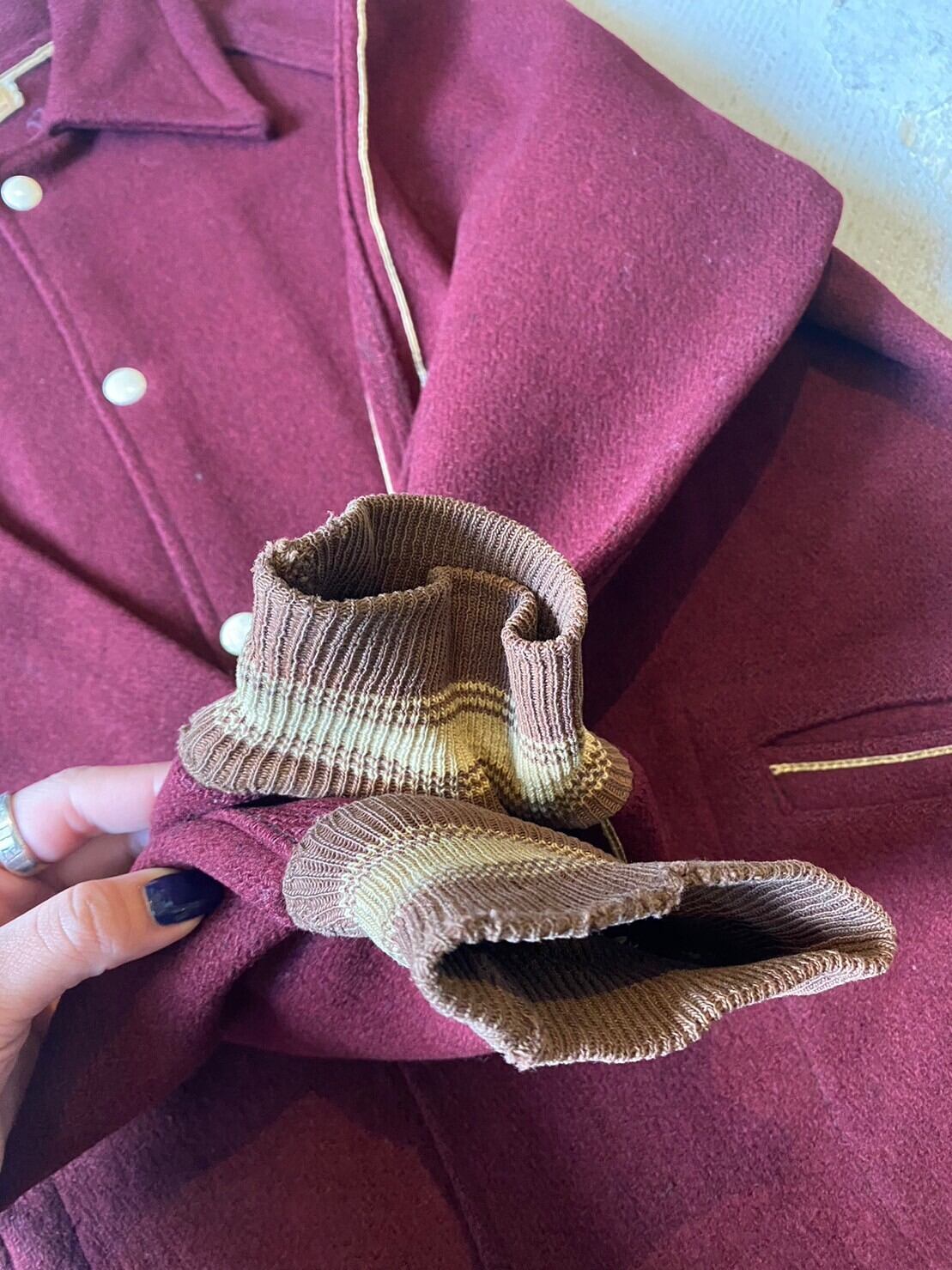 vintage 50's~ CAMPUS wool sports jacket | vintage clothing twoface