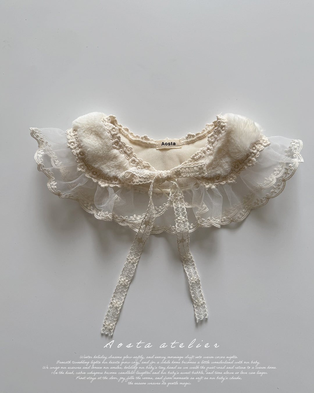 《即納》送料無料【Aosta】Fur princess cape