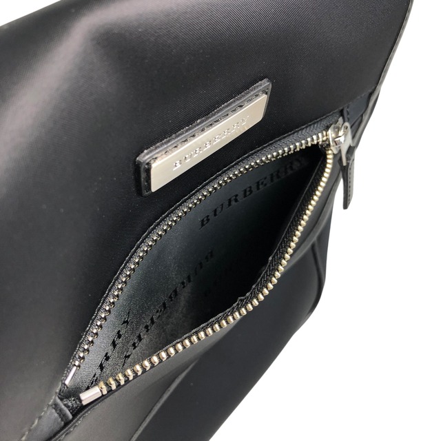 BURBERRY バーバリー ショルダーバッグ ブラック ロゴ キャンバス レザー vintage ヴィンテージ オールド ctk327