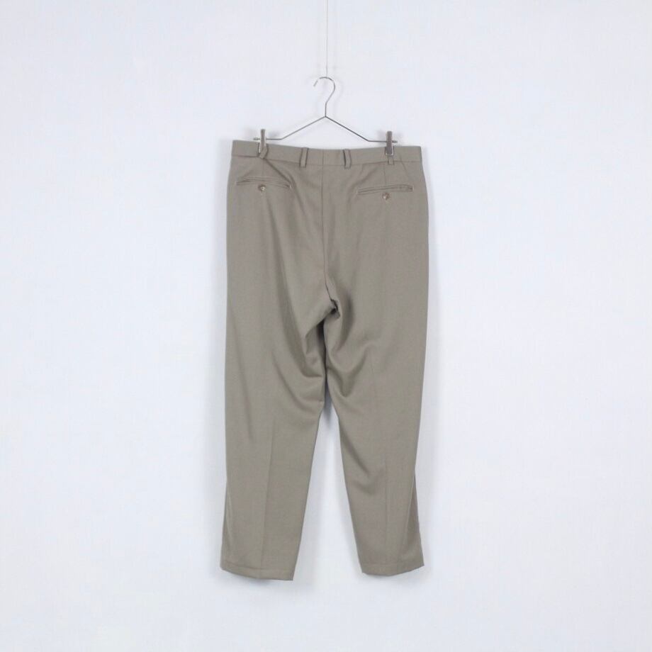 Brooks Brothers ウールギャバジン グレージュ 2タック Brooks Brothers ウールギャバジン グレージュ 2タック