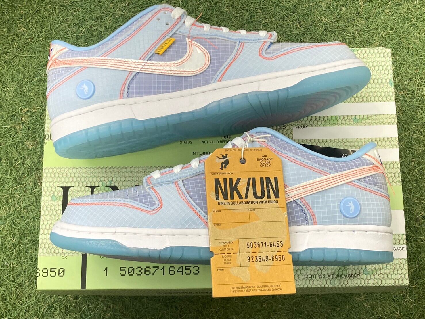 NIKE × UNION DUNK LOW /U PASSPORT PACK ARGON DJ9649-400 27 