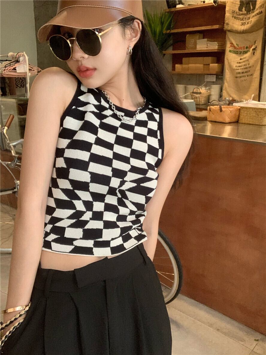 スリムトップス サマー薄手スタイル ストリート 夏物 モンロー64443597781