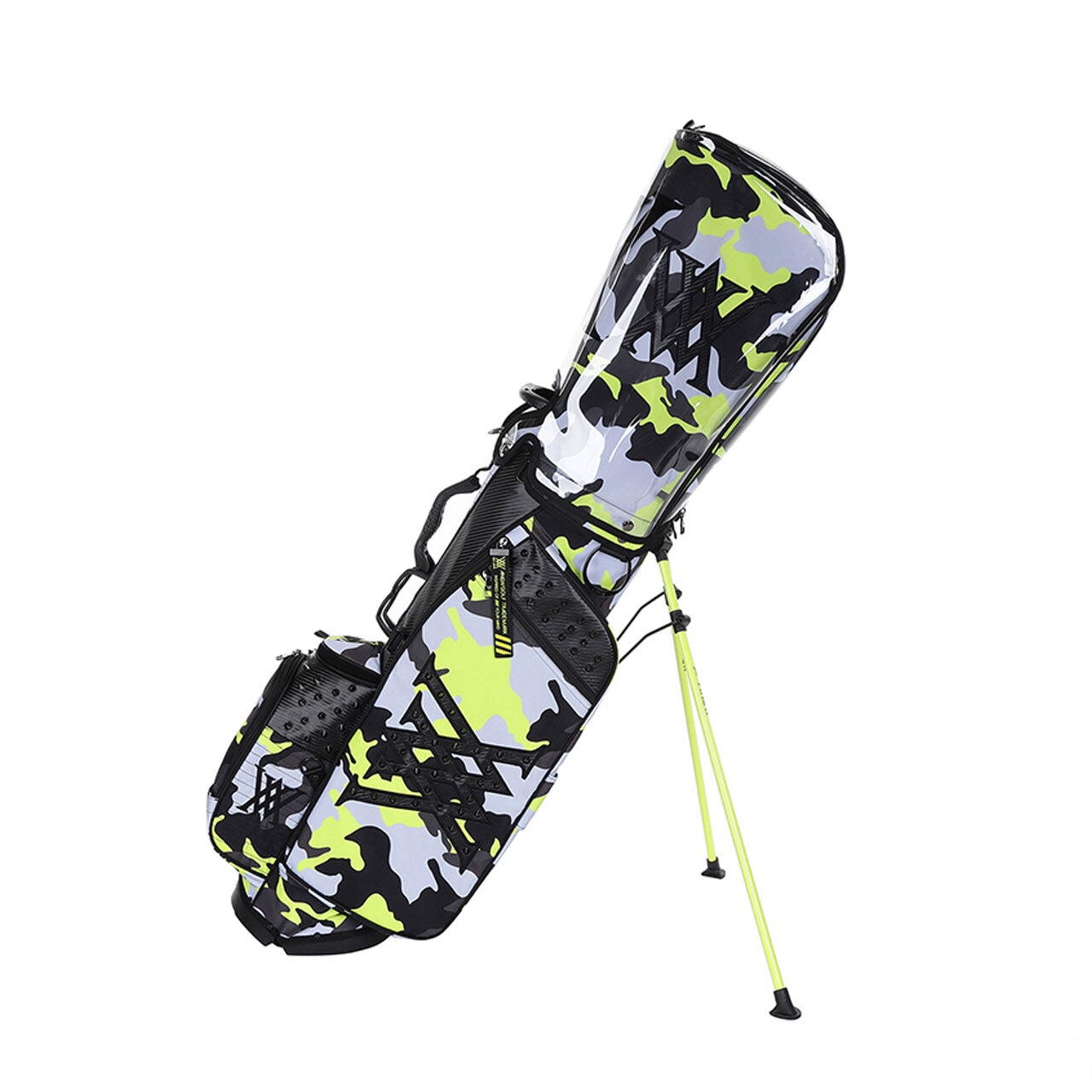 LIME CAMO Pattern Stand Bag [サイズ: F (AGCUUSB84LIF)] [カラー: LIME	]