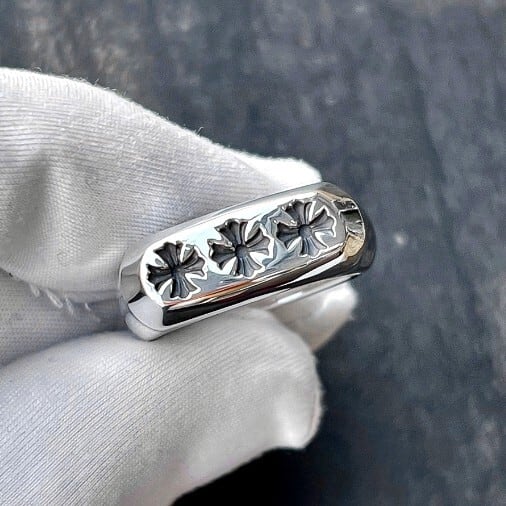 CHROME HEARTS クロムハーツ リルPJ 3CHプラス リング 19号 LIL CHROME HEARTS クロムハーツ リルPJ 3CHプラス リング 19号 LIL