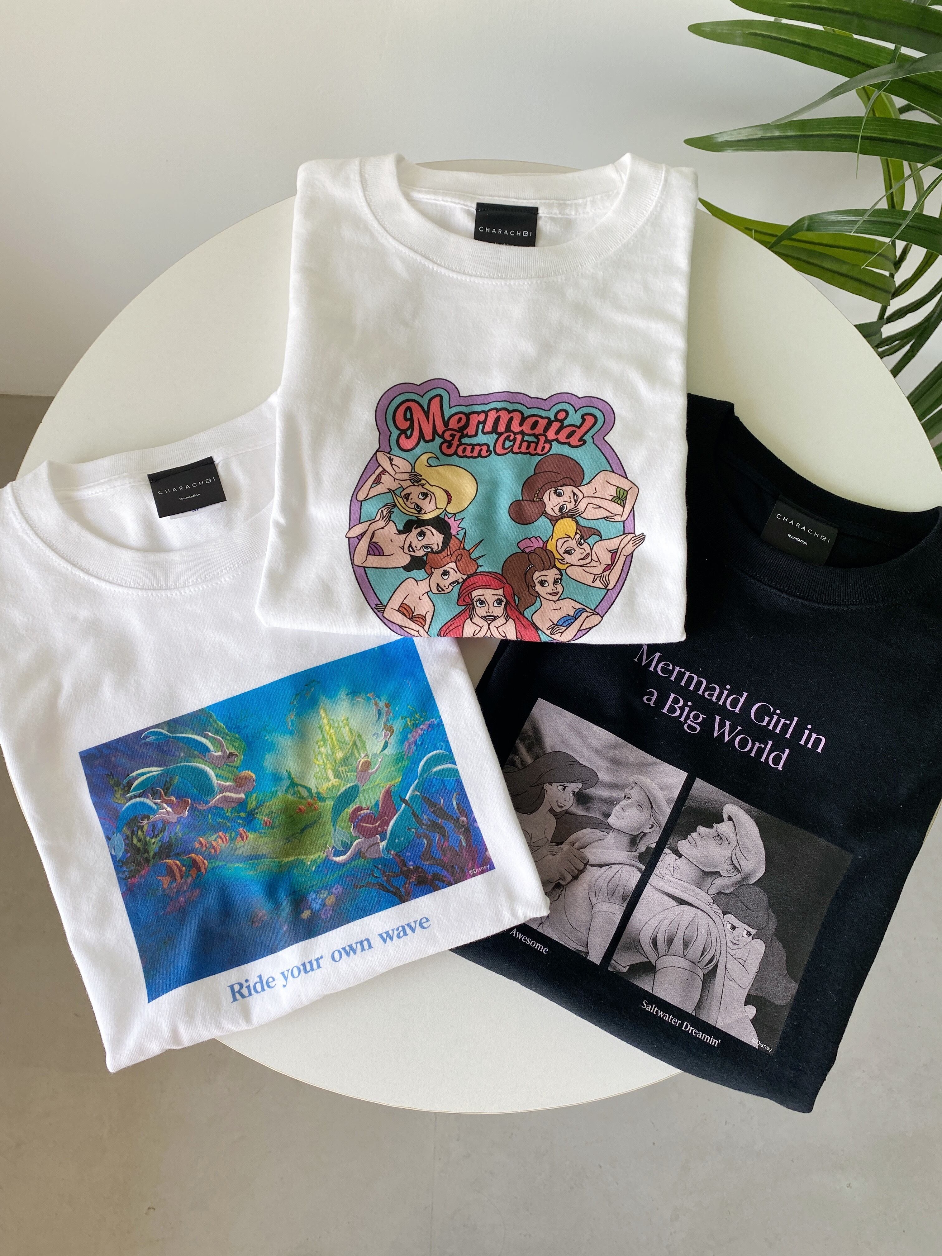 リトル・マーメイド/アリエル/PHOTO/Tシャツ/ホワイト リトル・マーメイド/アリエル/PHOTO/Tシャツ/ホワイト