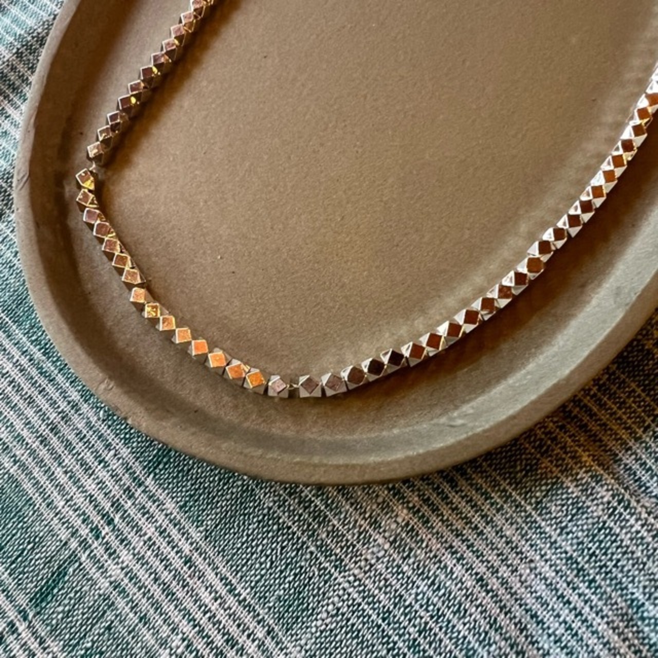 TOPANGA Jewelry　LUSTER LINK necklace　ラスターリンクネックレス　シルバー　ネックレス　シンプル　　silver　necklace　simple