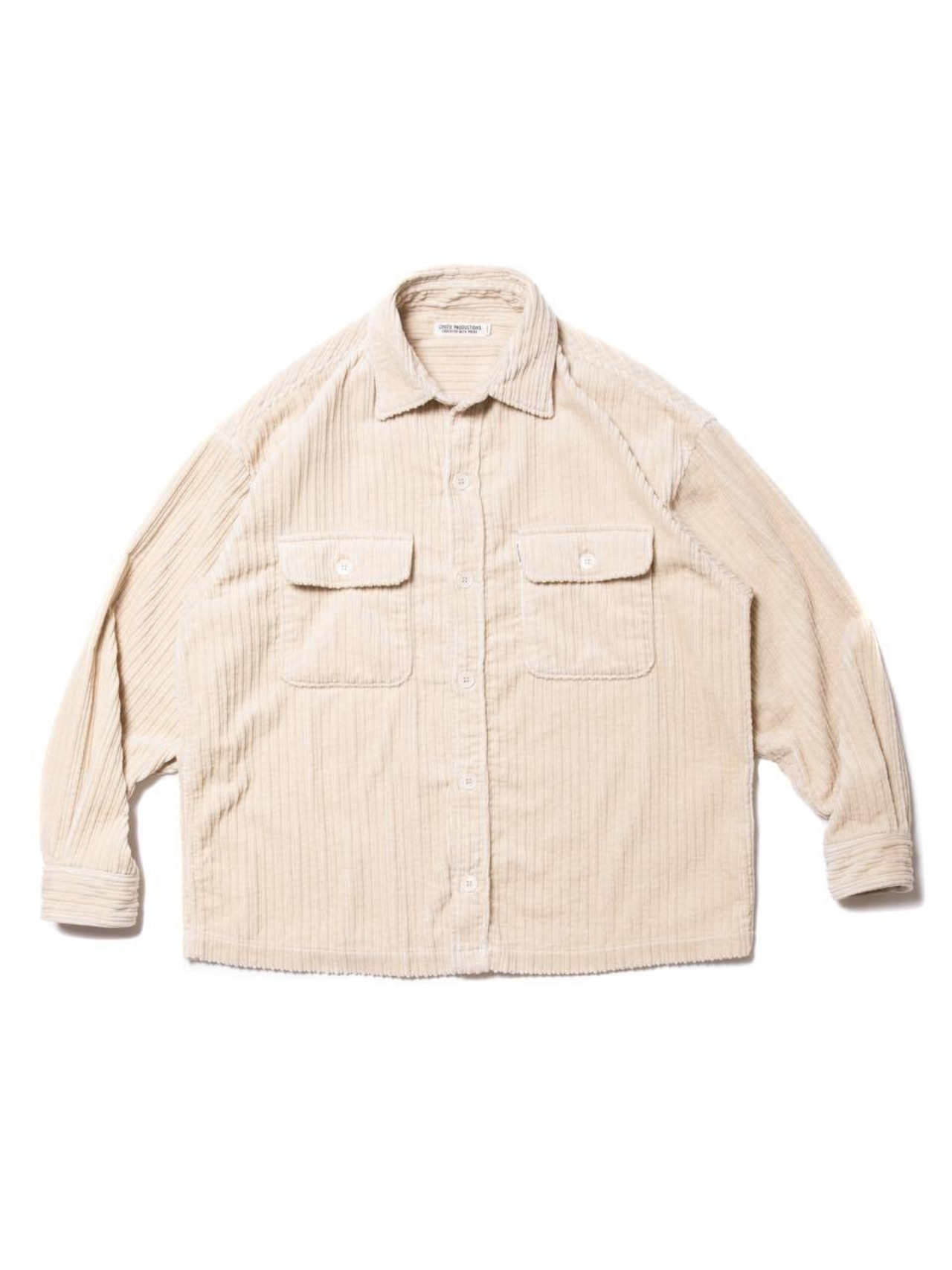 Random Corduroy CPO Shirt - Ivory -
