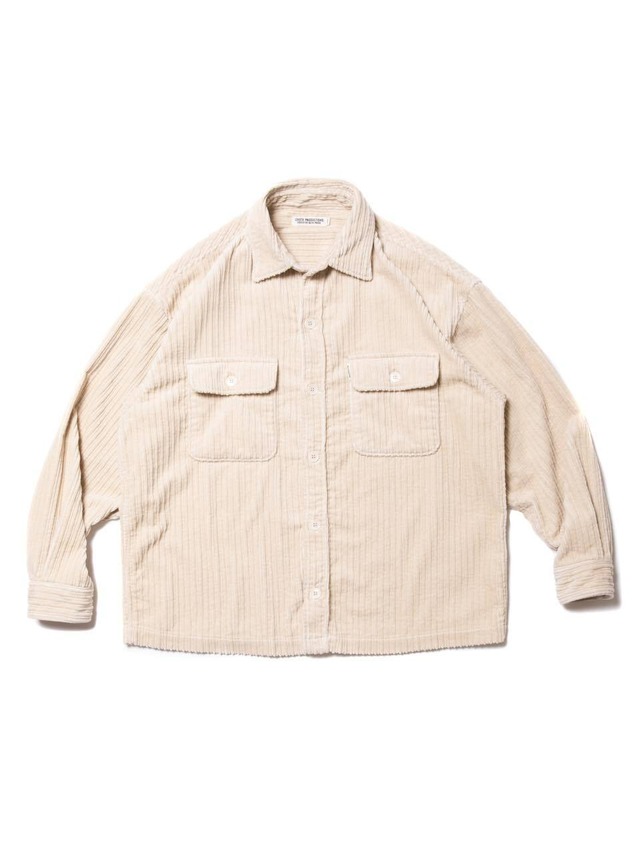 Random Corduroy CPO Shirt - Ivory -
