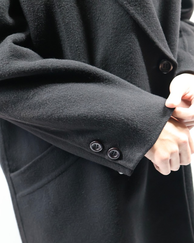 double breasted cashmere half coat