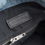 バレンシアガ クラッシュ スモール トートバッグ デニム SS24