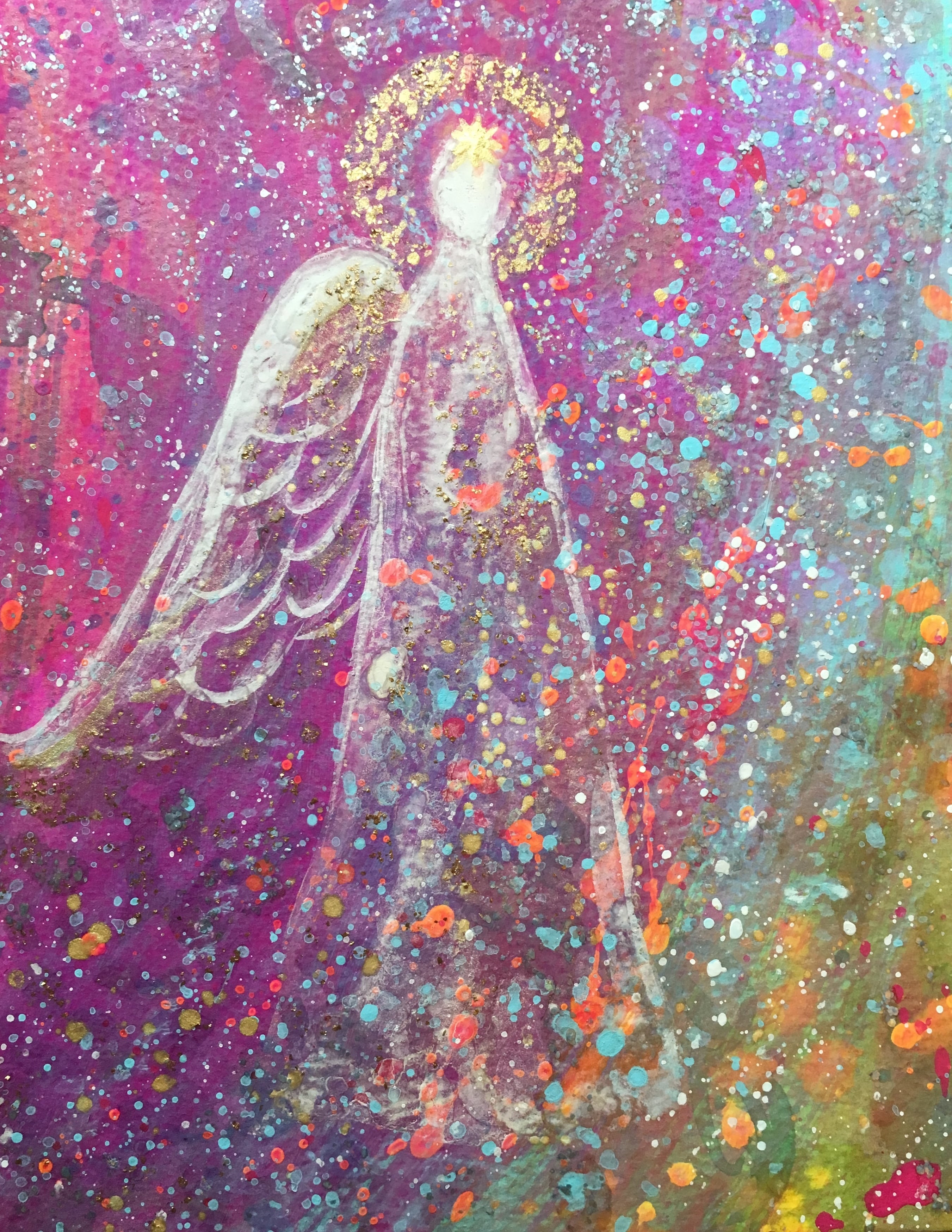 青山京古クリスタル女神の絵