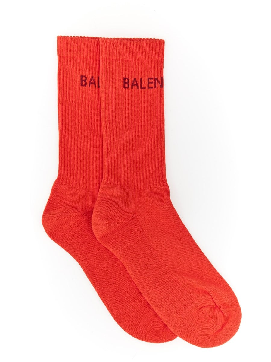 BALENCIAGA SOCKS WITH LOGO 540633_472B46574 110111 | BASE百貨店