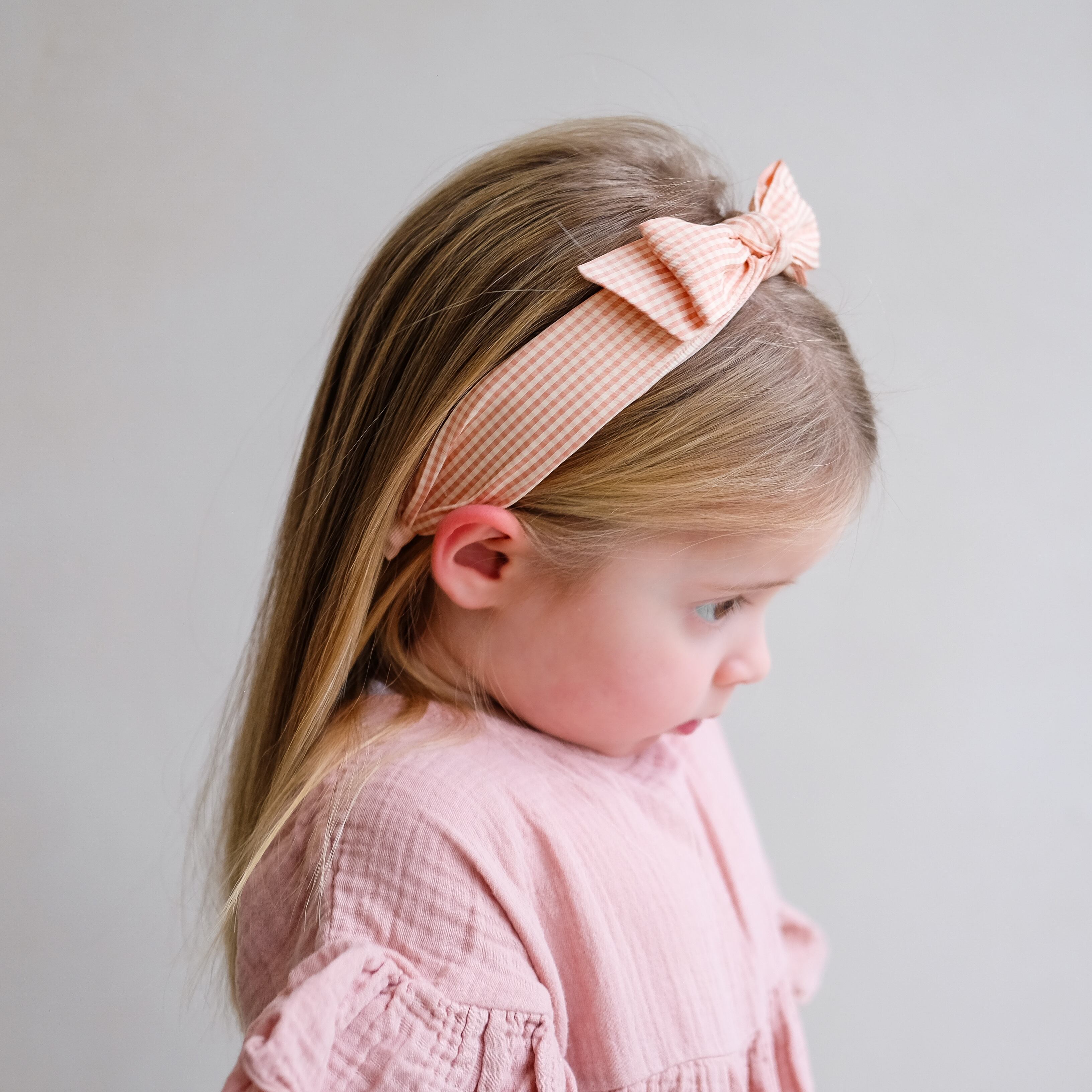 PEACH GINGHAM EDIE BOW ALICE_182106 69