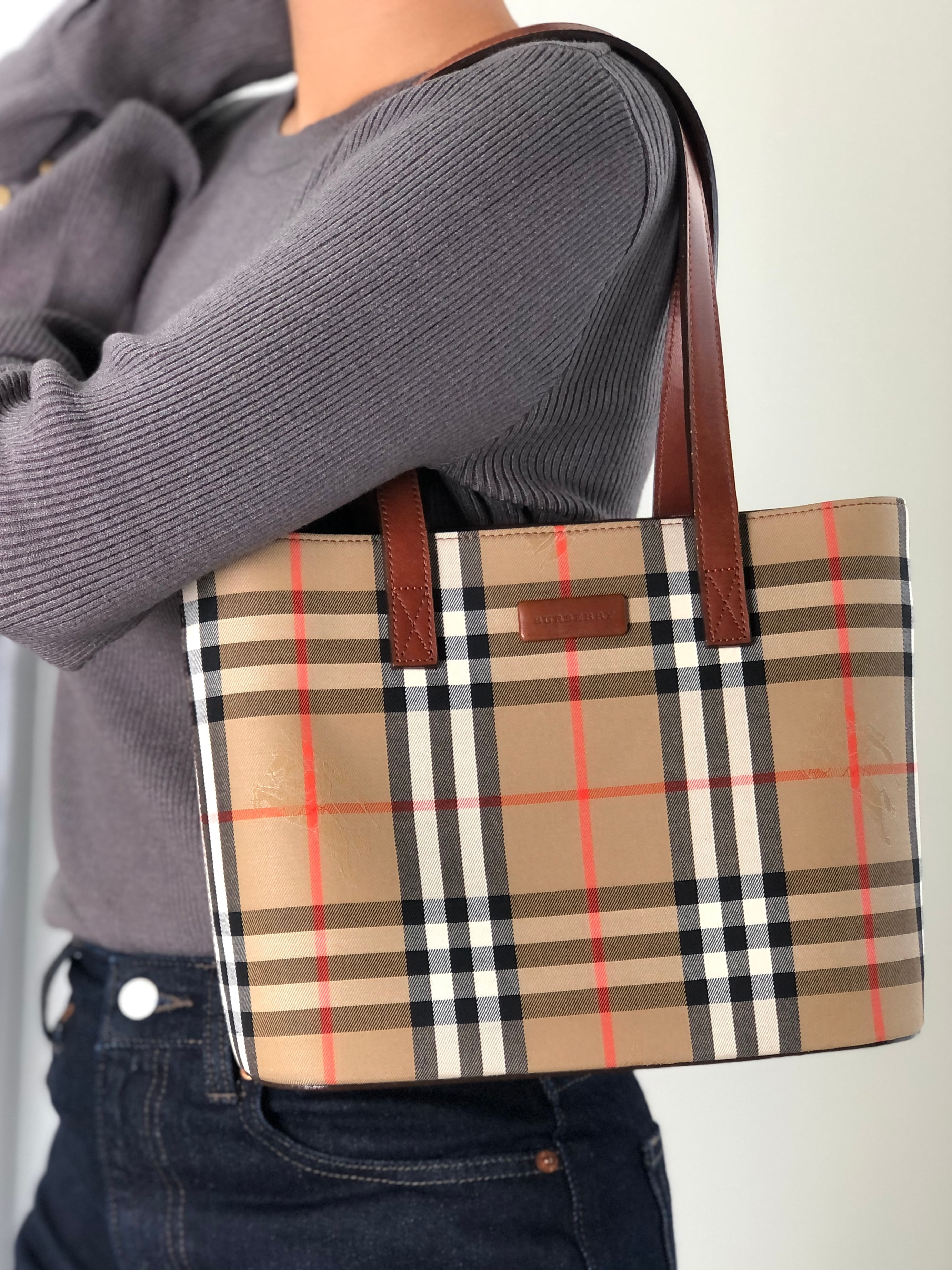 BURBERRY バーバリー ノヴァチェック トートバッグ ベージュ