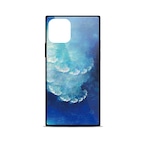 海雲 - 和風 四角型 強化ガラスiPhoneケース