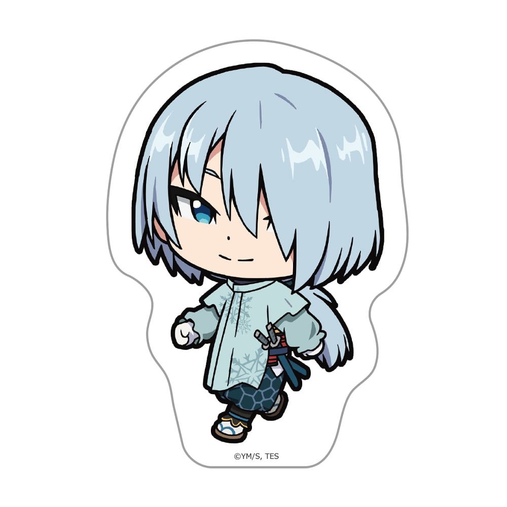 逃げ上手の若君 ついてっくダイカットステッカー 吹雪