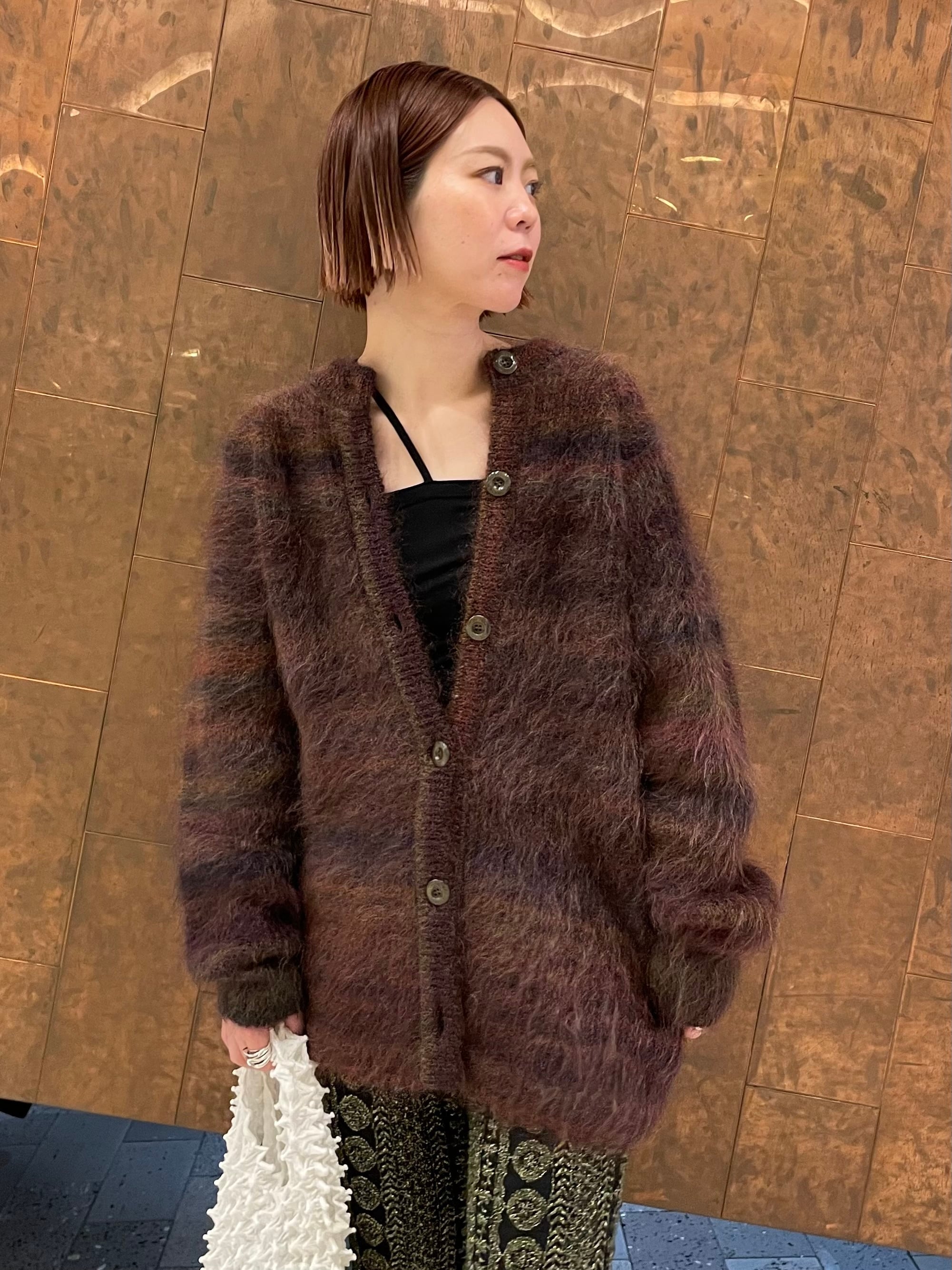 【FUMIE=TANAKA】mohair gradation cardigan FUMIE=TANAKA】mohair gradation cardigan