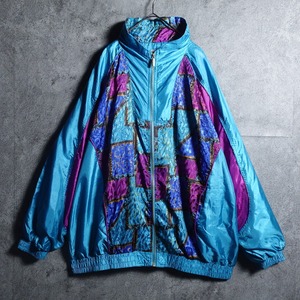 Psychedelic Abstract Pattern Design Nylon Jacket